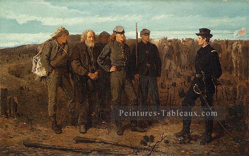 Prisonniers du Front Réalme peintre Winslow Homer Peintures à l'huile